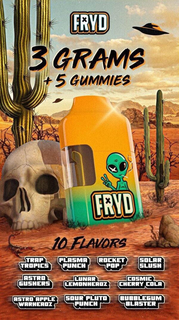 FRYD 3G Authentic Disposable + Gummies - Image 4